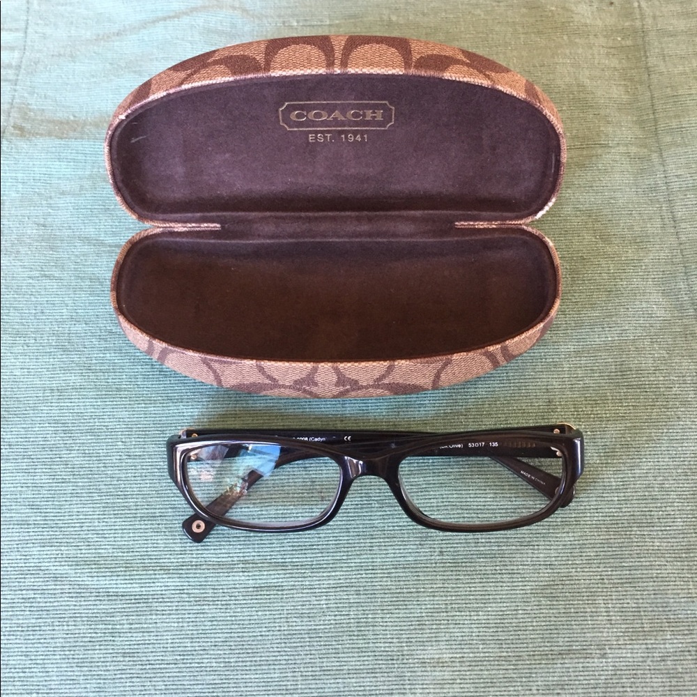 COACH glasses and case